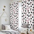 thumbnail image 5 of Blackout Kids Curtains,White Cow Bow Cloud Pattern Childrens Insulated Curtains Set Of 2,Bedroom Essentials,Toddler Room Decor 52x84in(132x213cm), 5 of 5