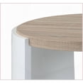thumbnail image 5 of Oak & White Two-Tone Modern Coffee Table - 70lbs Weight Capacity, 45mm Thick Tabletop for Living Room, 5 of 6
