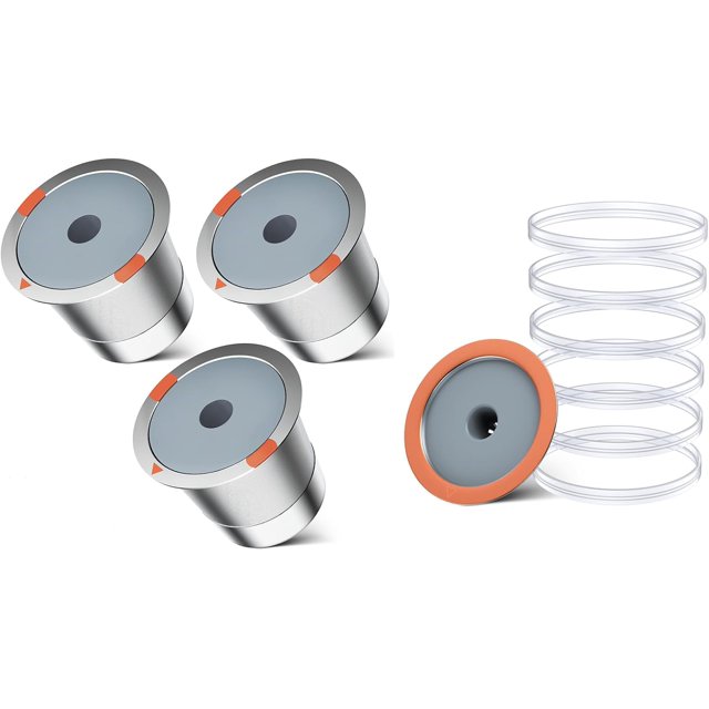 Tasses k Réutilisables en Acier Inoxydable et Dosettes de Filtres à Café Réutilisables Compatibles avec les machines à Café Keurig