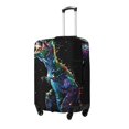 thumbnail image 2 of Daiia colorful flames dinosaur Luggage Cover, Thickened Washable Travel Luggage Covers, Elastic Unique Baggage Covers for 18-20 inch Luggage-X-Large, 2 of 9
