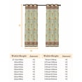 thumbnail image 6 of Vintage Boho Floral Blackout Curtains for Bedroom, Ethnic Tribe Abstract Art Flowers Thermal Insulated Kitchen Drapes with Grommets, Light Blocking Window Treatment, 2 Panels 52" x 45", 6 of 7
