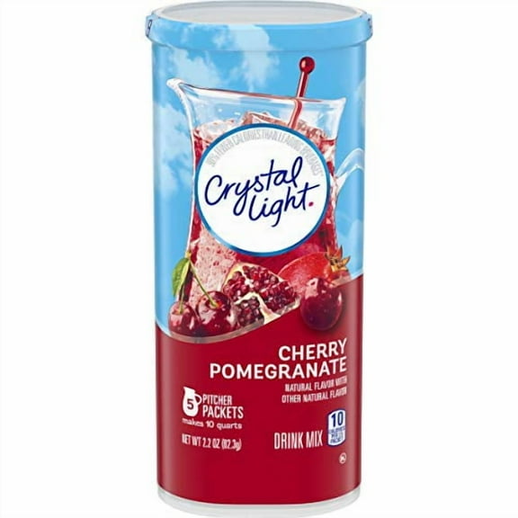Crystal Light Cherry Pomegranate Drink Mix (60 Pitcher Packets, 12 Packs of 5)