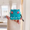 thumbnail image 3 of Compatible con funda AirPods 2/1, lindo dibujo animado 3D Kawaii divertido funda Airpods 1/2, llavero de silicona suave a prueba de golpes para niños y niñas, fundas compatibles con Airpods (Bulbasaur). ER, 3 of 5