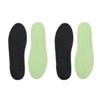 Unique Bargains 2 Pair Comfortable Trim to Fit Shoe Inserts Green, Black 11
