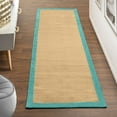 thumbnail image 2 of Handmade Natural Jute Turquoise Indoor Hallway Runner Rug by Blue Nile Mills, 2 of 4