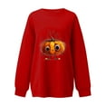 thumbnail image 6 of Frostluinai Women's Oversized Thanksgiving Sweatshirts Crew Neck Pumpkin Graphic Pullover Long Sleeve Loose Fit Sweat Shirts for Fall Winter, 6 of 6