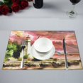 thumbnail image 1 of BSDHOME Napperon de Table Phare Mouette Mer Paisible Tapis Alimentaire 12x18 Pouces Tapis de Table Antidérapant, 1 of 4