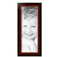 thumbnail image 2 of ArtToFrames 7" x 19" Matte Mahogany with Gold Accent Diploma Picture Frame, 7x19 inch Brown Wood Poster Frame (WOM-5109),  Pack, 2 of 7