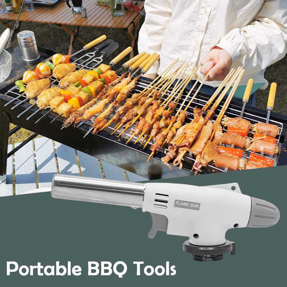 Briquet à Gaz, Pistolet à Flamme 1300℃ Facile à Connecter Pour Barbecue Fiestas Pour Torche De - 7