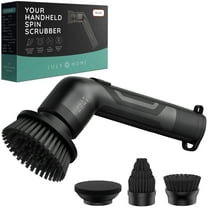 July Home Cordless Shower Scrubber, Rechargeable Electric Spin Scrubber Cordless Cleaning Brush Power Scrubber for Bathroom, Kitchen, Floors & Glass