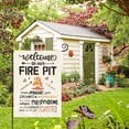 thumbnail image 3 of Welcome To Our Fire Pit Camping Garden Flag 12 x 18 Inch Double Sided, RV Campsite Campfire Camper Yard Outdoor Decoration, 3 of 6