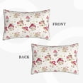 thumbnail image 2 of Lsque Floral Mushroom Pattern Pillow Case – Soft & Cozy Throw Pillow Cover, Hypoallergenic Cushion Case for Sleeping Women with Envelope Closure-20"x30", 2 of 6