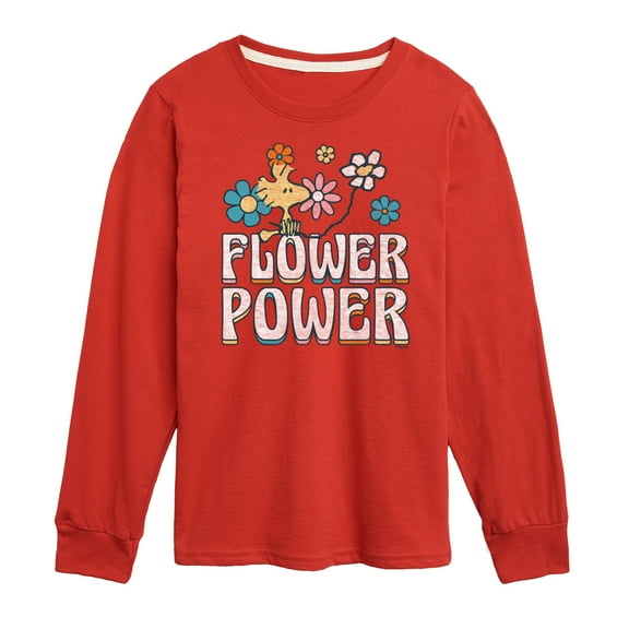Peanuts - Flower Power - Toddler & Youth Long Sleeve Graphic T-Shirt