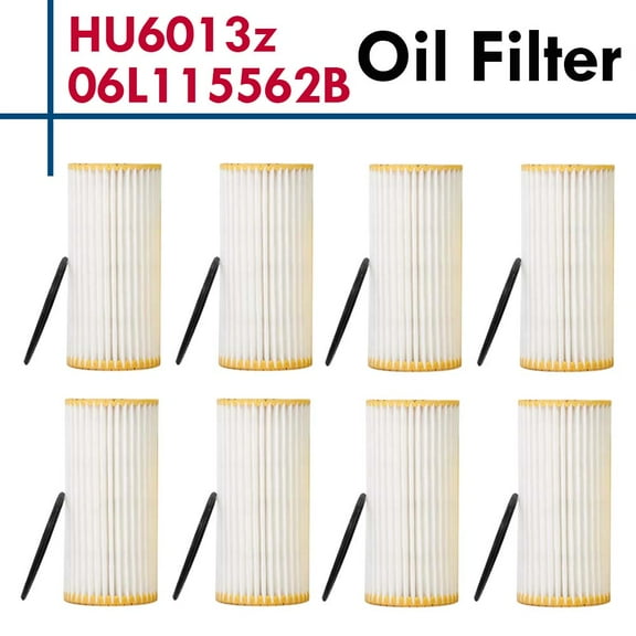 8x Engine Oil Filter 06L115562B For Audi Porsche Volkswagen 1.8 & 2.0 Engines