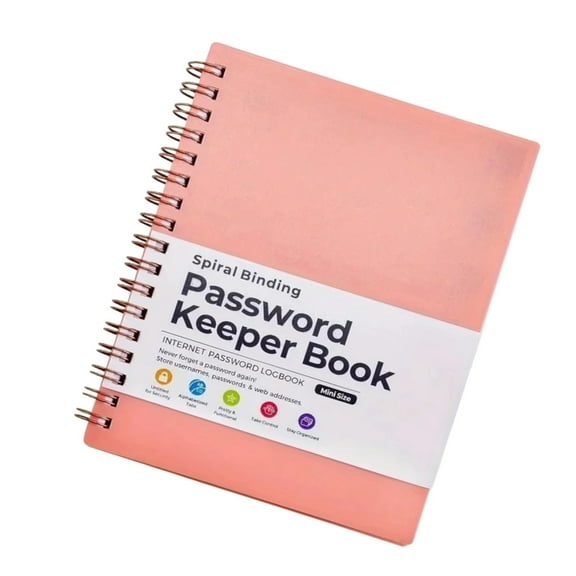 Portable Password Keeper Book Easy to Turn Pages Password Book with Alphabetical Tabs for Class Notes and Journals
