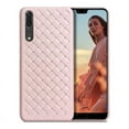 thumbnail image 1 of PANDACO Pink Leather Cross-Weave Case for Huawei P20, 1 of 3