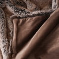 thumbnail image 6 of Battilo Luxury Brown Faux Fur Throw Blanket, Striped Large Mink Faux Fur Blankets and Throws for Couch, sofa, Bed, Super Soft Warm Cozy Fuzzy Thick Faux Fur Blanket for Home Decor, 60"x80", 6 of 6