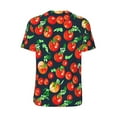 thumbnail image 3 of Haiem Hip Hop Hipster Baseball Jersey Button Down Shirts Sports Uniforms Men Women Jersey(Tomatoes,4X-Large), 3 of 9