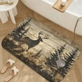 thumbnail image 3 of 1pc Deer in Forest Scene Absorbent Non-Slip Bathroom Thickened Flannel Rug Decor,Soft,Quick Drying,Suitable For Indoor/outdoor Use,Bathrooms,Bedrooms,Kitchens,Terrace,Laundry Rooms,16"x24", 3 of 9