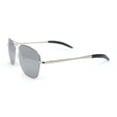 thumbnail image 3 of Mens Classic Rectangle Officer Air Force Pilot Metal Sunglasses Silver Mirror, 3 of 4