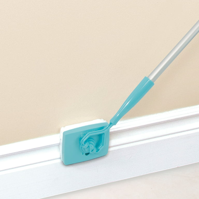 Lean on US Baseboard Cleaner Tool with Handle Baseboard Cleaner with Extendable Long Handle 5 Reusable Cleaning Pads Wall Cleaner for Baseboards Clean