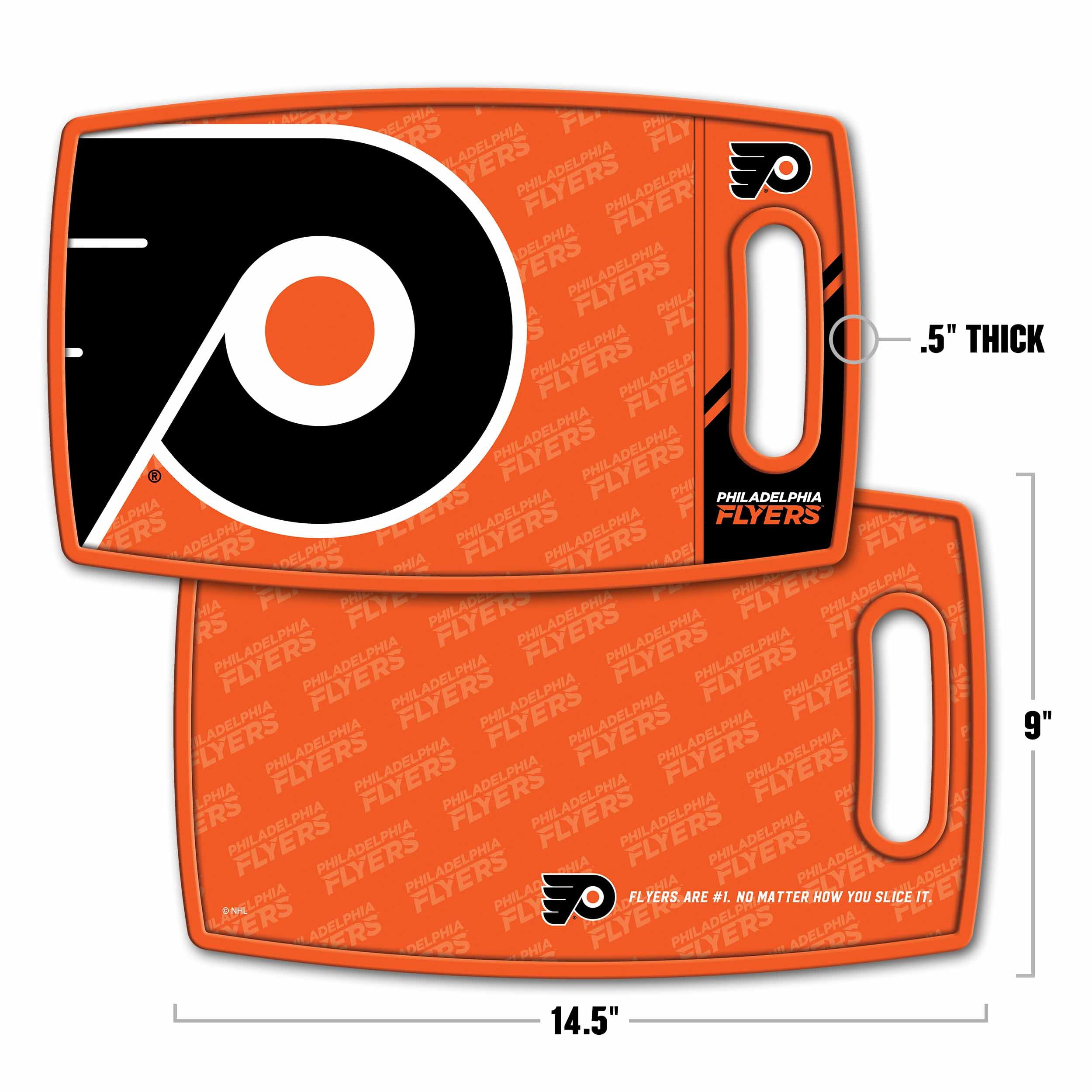 YouTheFan NHL Philadelphia Flyers Logo Series Cutting Board