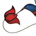 thumbnail image 6 of Gift Essentials Hummingbird Suncatcher Stained Glass Window Suncatcher Red Flower, 6 of 9