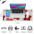 thumbnail image 4 of Stylish & Practical - Vintage Groovy Flowers Desk Mat: Extended Gaming Mouse Pad Perfect for Office Work & Gaming, Non-Slip Computer Keyboard Mouse Mat with Stitched Edges - 31.5x11.8 inches, 4 of 7
