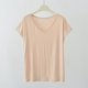 thumbnail image 1 of Fiudx Ofertas y Liquidaciones Top con Cuello En V de Manga Corta Suelto de Color Sólido Informal y de Moda para Mujer, 1 of 6