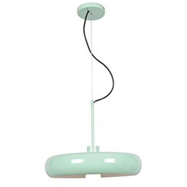 Access lighting 23882LEDDLP-MGRN-WHT 12.75 x 15.75 Po. Pendentif LED Rond Coloré Bistro, Vert Menthe & Blanc