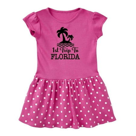 

Inktastic First Trip to Florida Vacation Gift Toddler Girl Dress