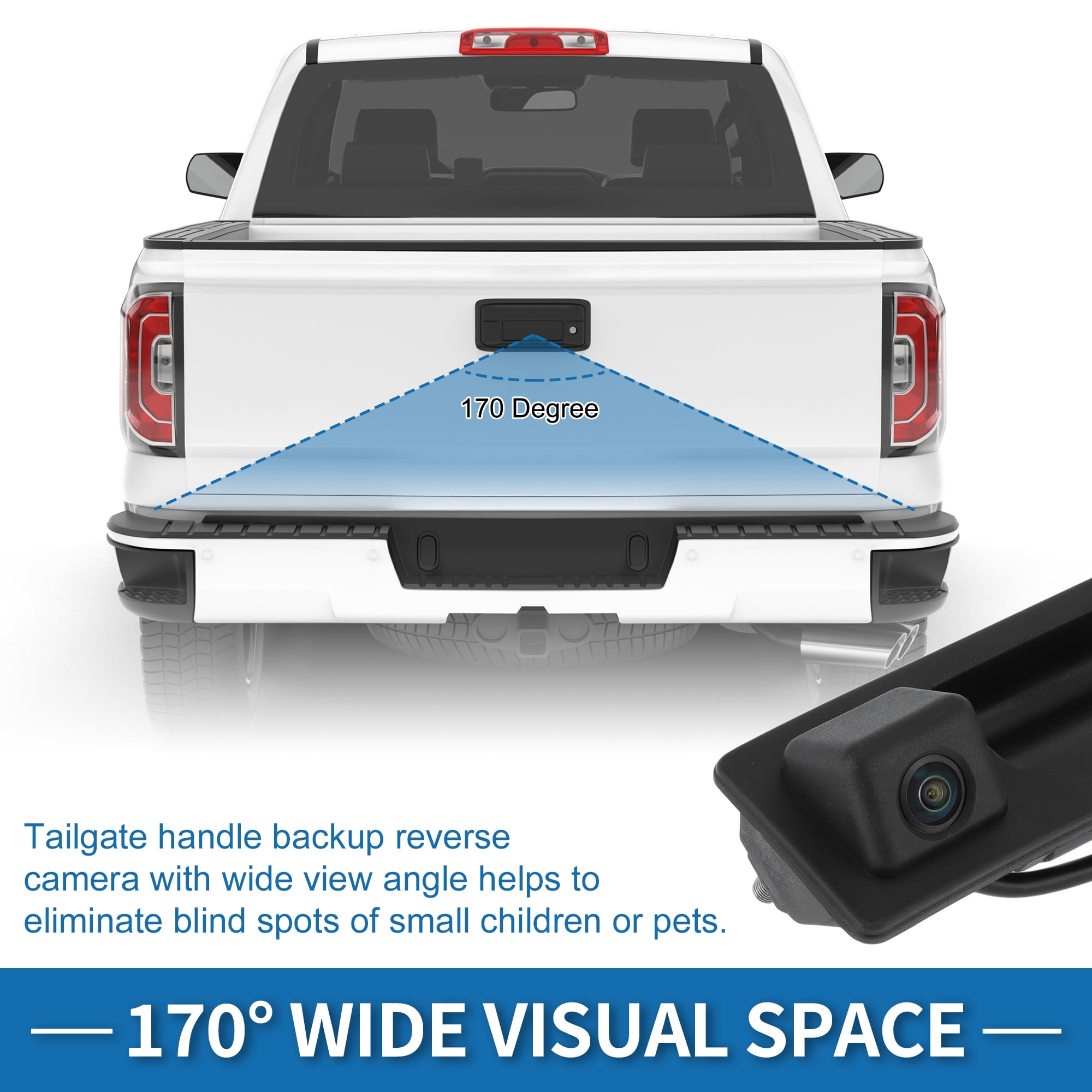 Unique Bargains Tailgate Handle Rear View Camera for Audi A4 A5 A6 A7 Q3 Q5 S4 RS5 S6 S7