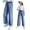 Navy, variant on Kids Girls Jeans Elastic Waist Wide Leg Pants Teen Girl Clothes Cute Baggy Jeans 7-8 Years Girls Fashion