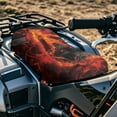 thumbnail image 2 of Uorisanigo Waterproof Fire Wolf ATV Seat Cover Compatible with Polaris Sportsman Polaris Scrambler Honda Rancher for All Seasons Weather Breathable Polyester, 2 of 7