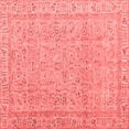 thumbnail image 1 of Ahgly Company Indoor Square Abstract Red Contemporary Area Rugs, 3' Square, 1 of 4