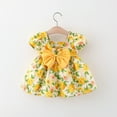 thumbnail image 5 of JoyHoop Girl'S Dresses Cotton Ruffle Sleeve Swing A-Line Cute Midi Casual Sundress, 5 of 6