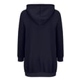 thumbnail image 6 of Wangmeiwg Women's Sweatshirts Women's Jackets - Cozy Zip Up Hooded Long Coat for Casual Streetwear in Cold Weather and Fall Activities Dark Blue XXL, 6 of 6