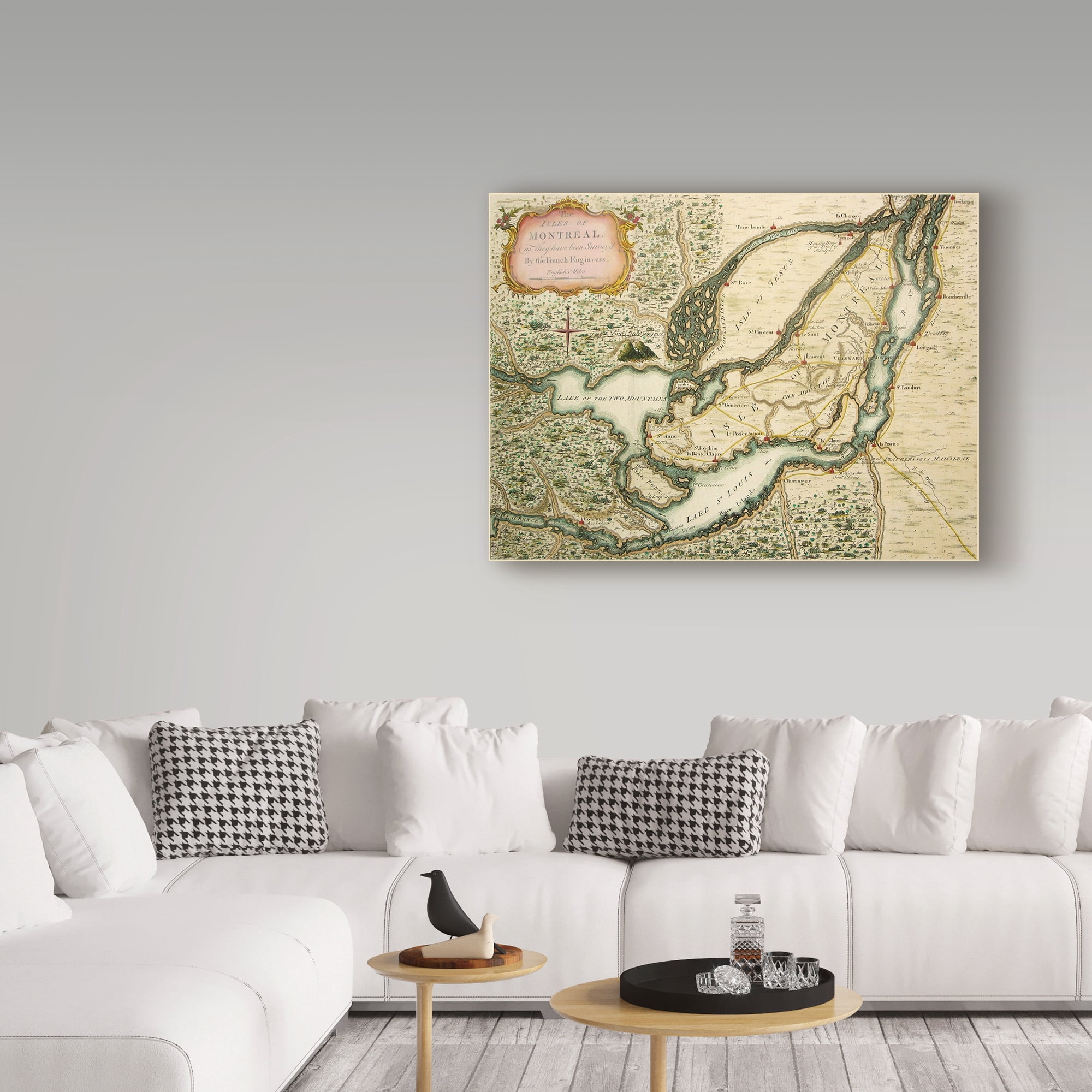 Trademark Fine Art 'The Isles Of Montreal 1761' Canvas Art by Vintage Lavoie