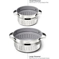 thumbnail image 5 of Caraway Steamer - Stainless Steel Steamer with Handles - Non Stick, Coating - Steam Veggies, Seafood, and More - Compatible With Our Dutch Oven or Sauce Pan - Small, 5 of 8
