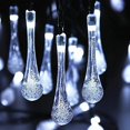 thumbnail image 1 of Cadena de luces solares DINOWIN, 6 m, 30 LED, impermeables, color blanco frío, 1 of 9
