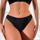 thumbnail image 2 of Gibobby Pantaleta de encaje para mujer Ropa interior sin rastro para mujer Bordado de flores Ropa interior de cintura delgada de verano sólido(Negro,M), 2 of 5