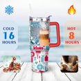 thumbnail image 4 of 40oz Dentist Doctor Red Stainless Steel Flip Straw Tumbler Spill Proof Travel Cup Double Wall Vacuum Insulated Coffee Mug with Handle, 4 of 6
