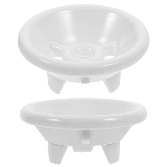 BESTONZON 2Pcs Bathroom Urinal Drain Strainer Stoppers White Plastic Splash Guard Covers