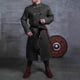 thumbnail image 1 of Disfraz de armadura Medieval para hombre, chaqueta con correa de Gambeson, Larp, pirata, guerrero vikingo, Pirata, caballeros, traje de cuero, abrigo para adulto, 1 of 2