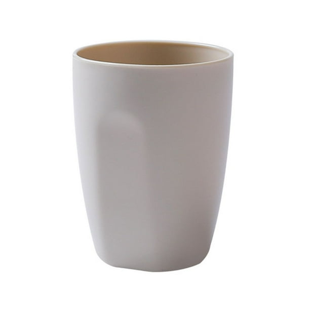 Billuyoard Taza de enjuague de 400ml, vasos circulares para baño, taza para cepillo de dientes, botella de almacenamiento de moda, decoración de de Juegos de accesorios de baño Albaricoque Billuyoard JJ21255-03