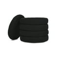 thumbnail image 6 of Fuji 19" Oversized Round Storage Ottoman Ebony Black Boucle, 6 of 7