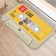 thumbnail image 5 of Cassette Tape Mats Anti Slip Floor Carpet Tape Pattern Print Doormat for Bathroom Kitchen Entrance Rugs Home Decoration, 5 of 6