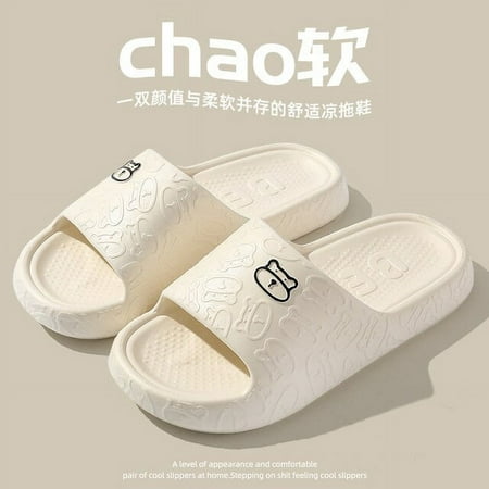 

Graffiti Women Slippers Summer Slide Cartoon Shoes EVA Outdoor Women Slides Soft Thick Soled Non-slip Pool Indoor Home Slippers