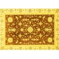 thumbnail image 1 of Ahgly Company Machine Washable Indoor Rectangle Abstract Yellow Modern Area Rugs, 8' x 12', 1 of 4