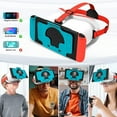 thumbnail image 6 of Newest VR Headset for Nintendo Switch & Switch OLED Model, 3D VR Glasses with Adjustable Lens for Virtual Reality Gaming Experience, Switch VR Labo Goggles Headset for Nintendo Switch(Red White), 6 of 10
